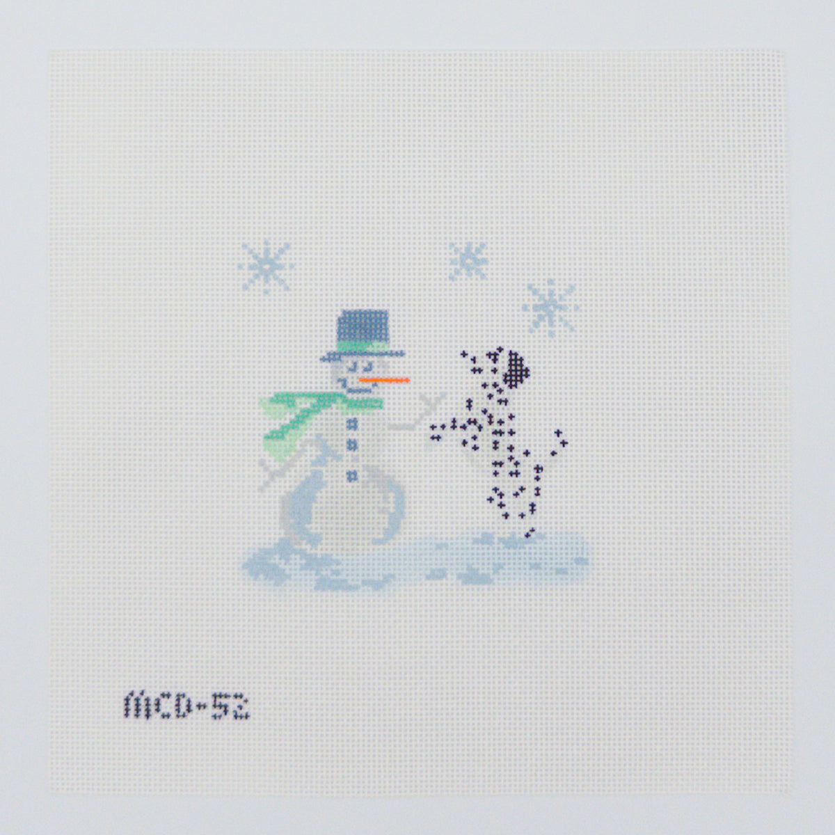 Dalmatian with Snowman