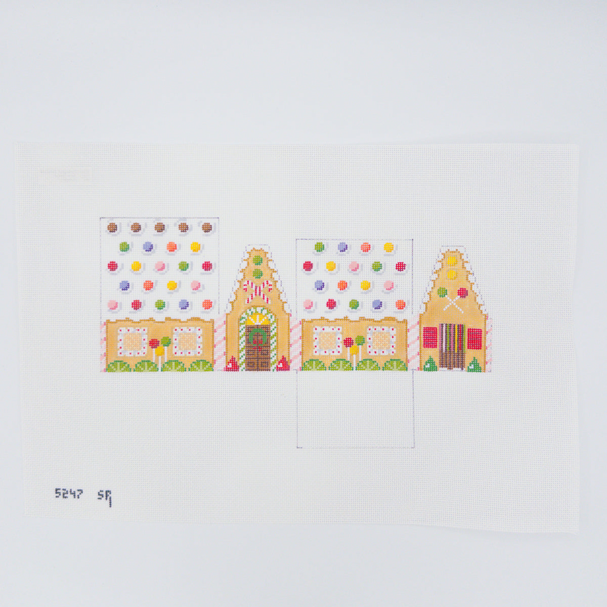 Skittles and Lime Slices, 3D Gingerbread House