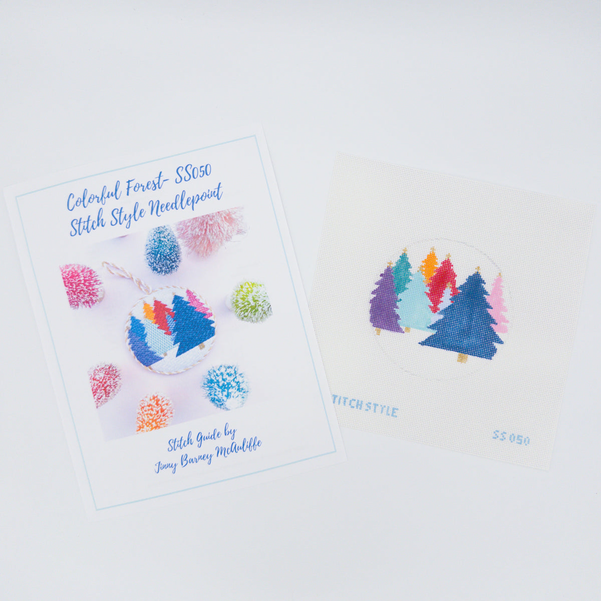 Colorful Forest Needlepoint Canvas