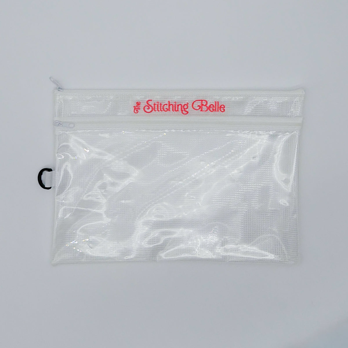 Double Zipper Embroidered Pouch