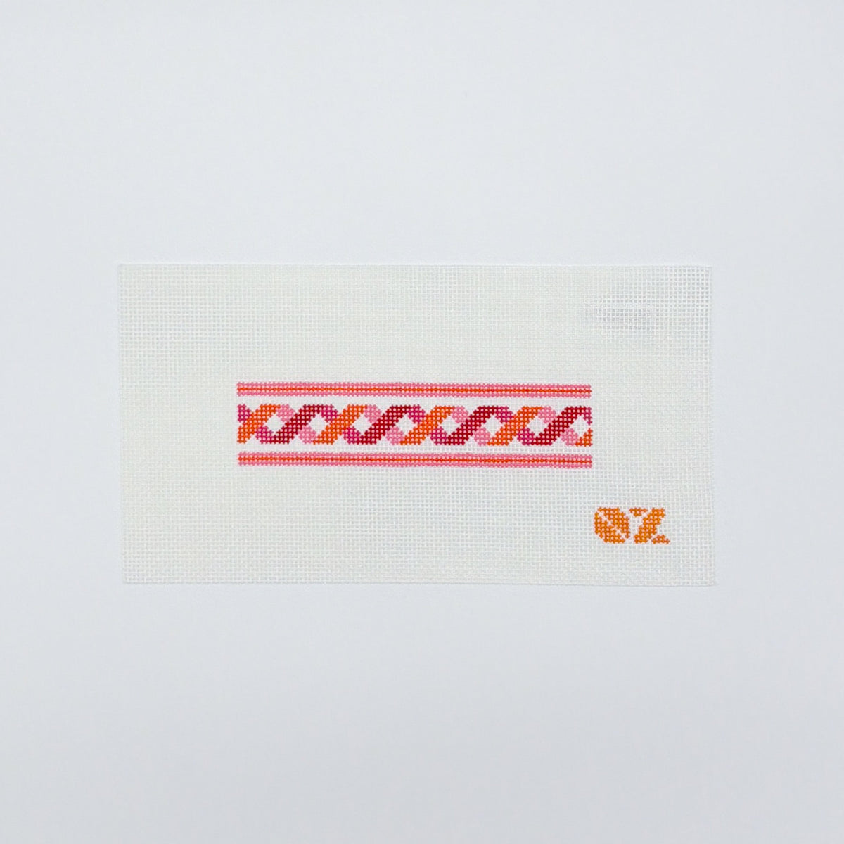 Twisted Ribbon Fob Red/Orange