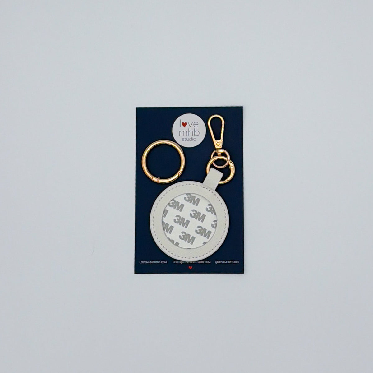 Self-Finishing Leather Charm (Round)