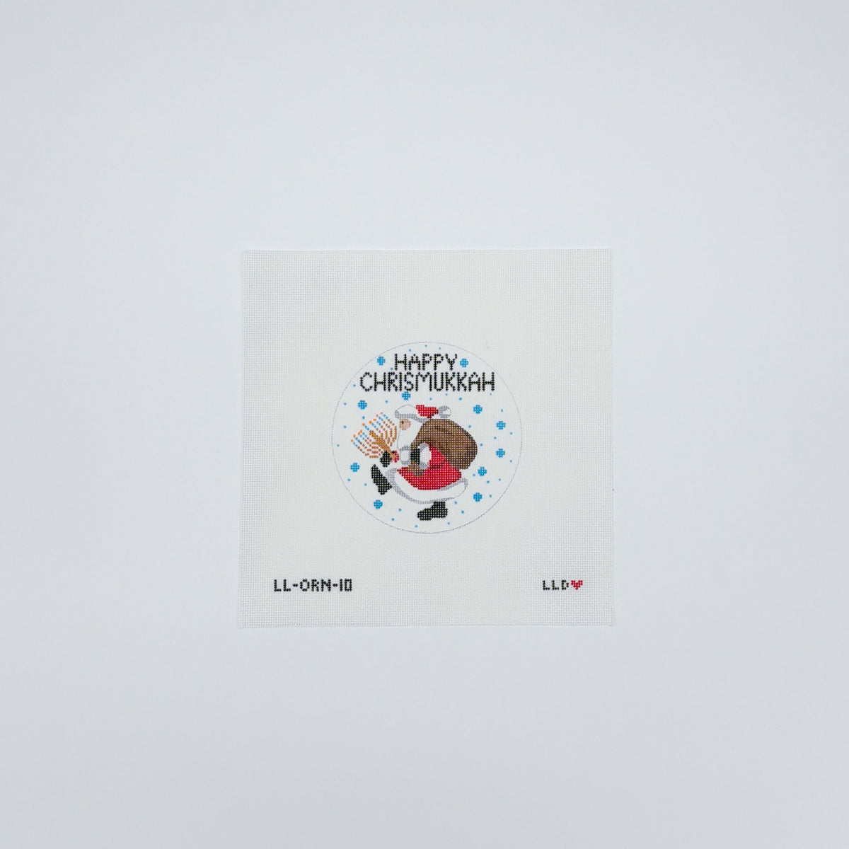 Happy Chrismakkuh Santa Ornament