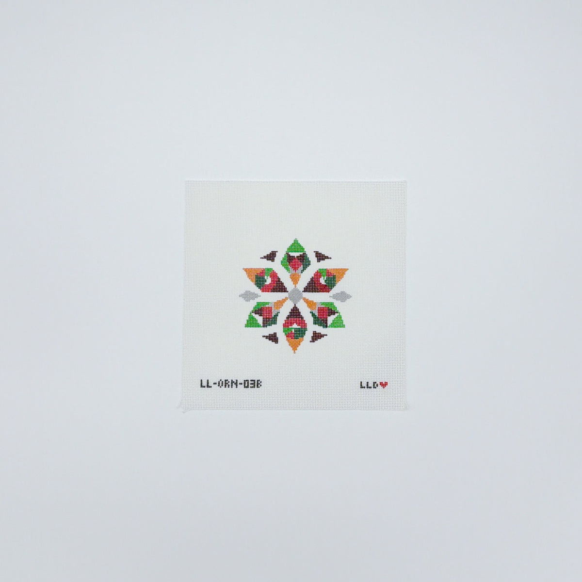 Geometric Snowflake Red