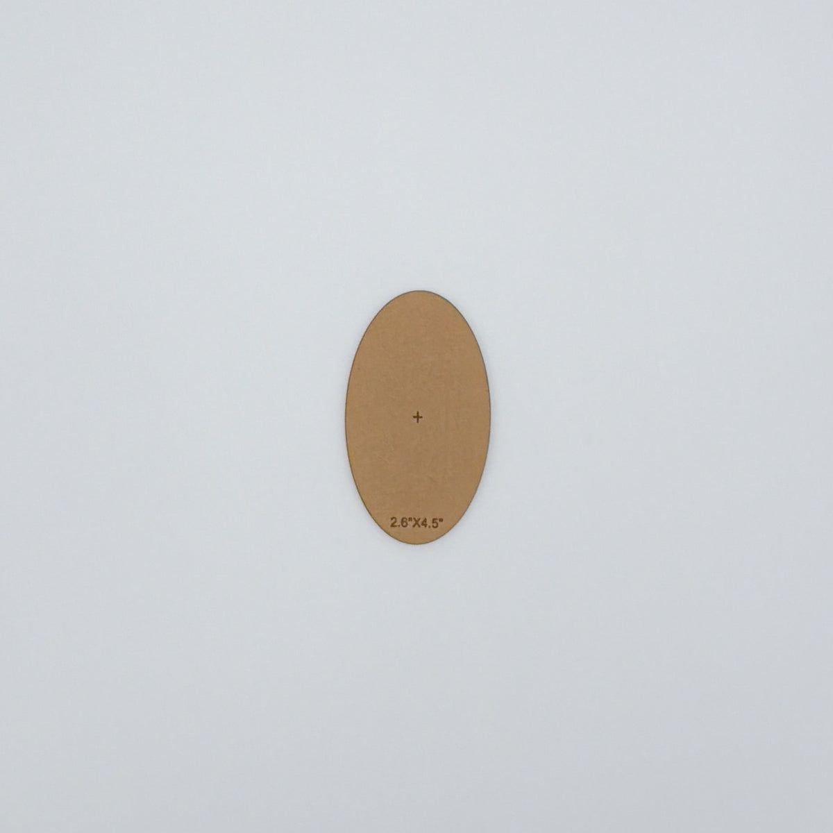 2.6"x4.5" Oval Acrylic Stencil