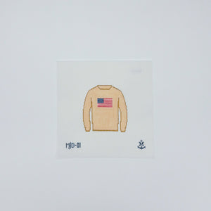 American Flag Sweater (Cream)