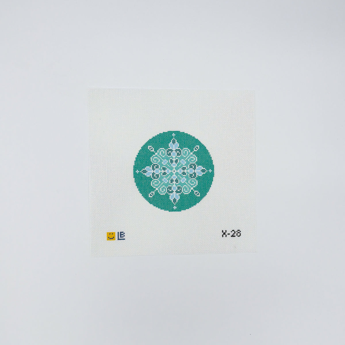 Light Teal Snowflake #1