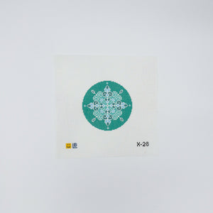 Light Teal Snowflake #1