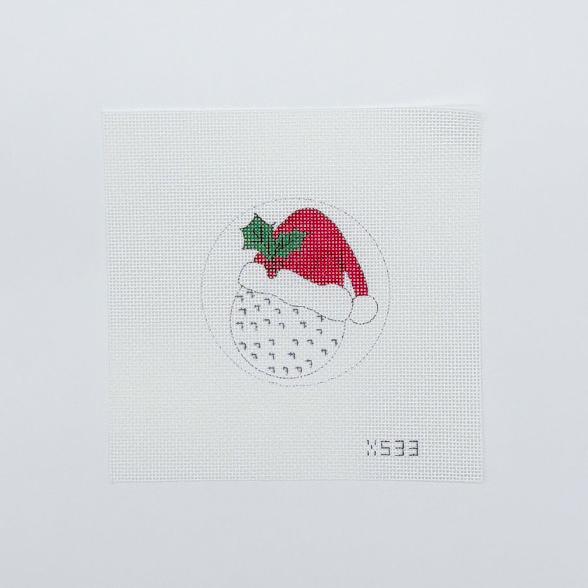 Golf Ball with Santa Hat