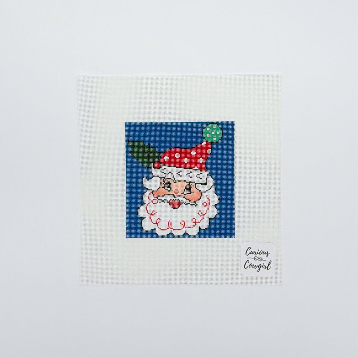 Joyful Polka Dot Santa