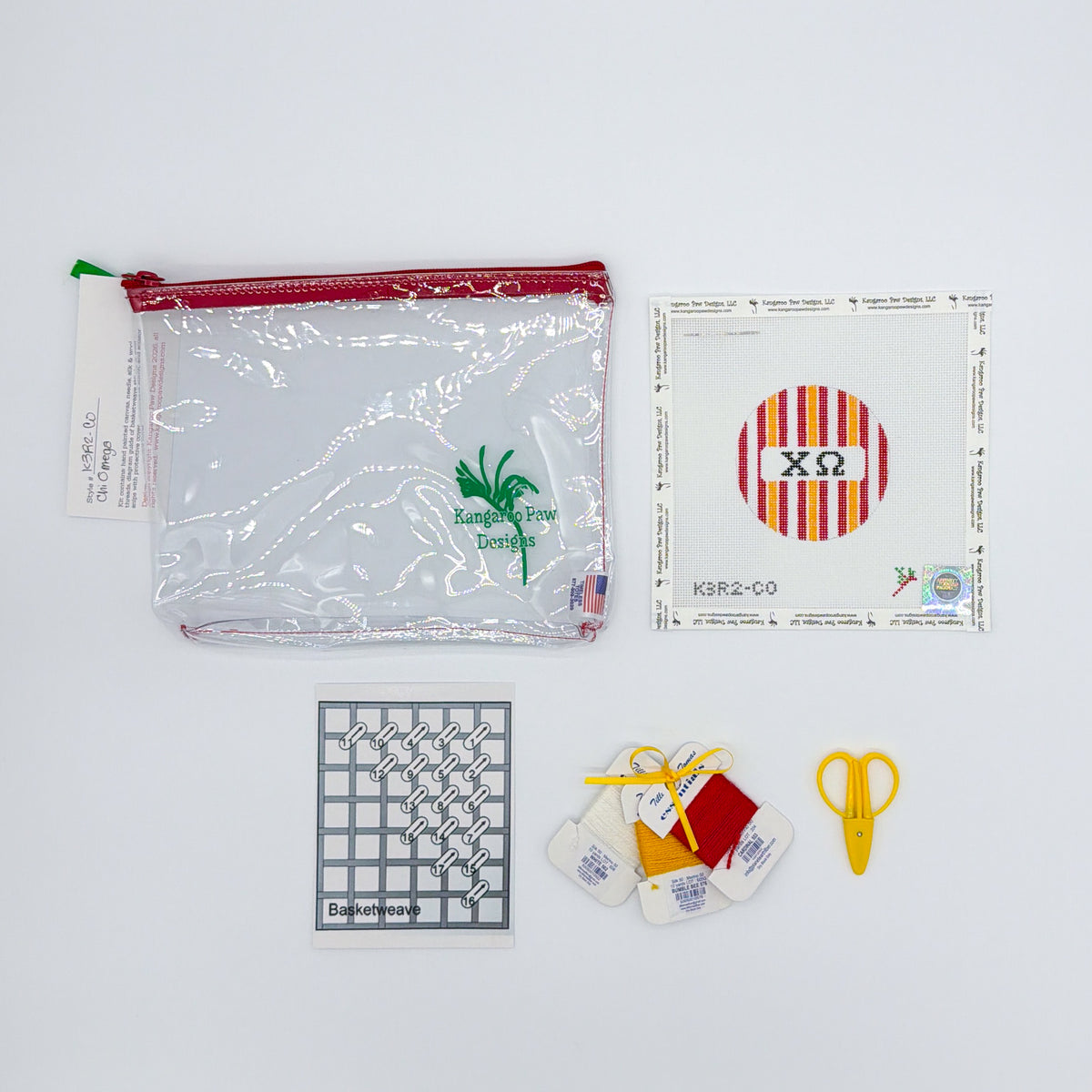 Classic Needlepoint Kit - Chi Omega