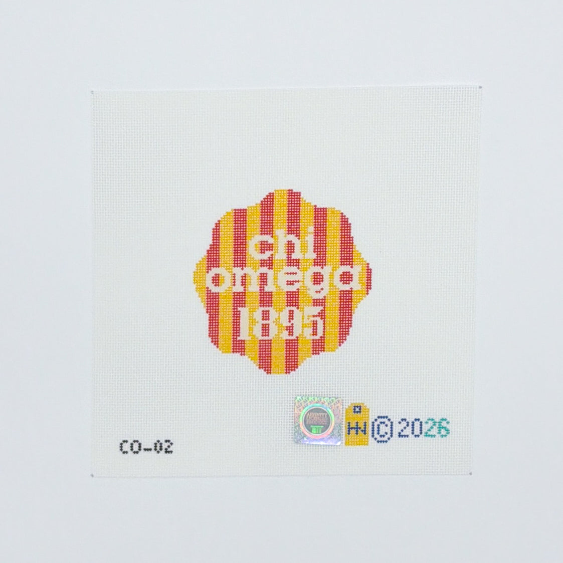 Chi Omega 4" Coaster
