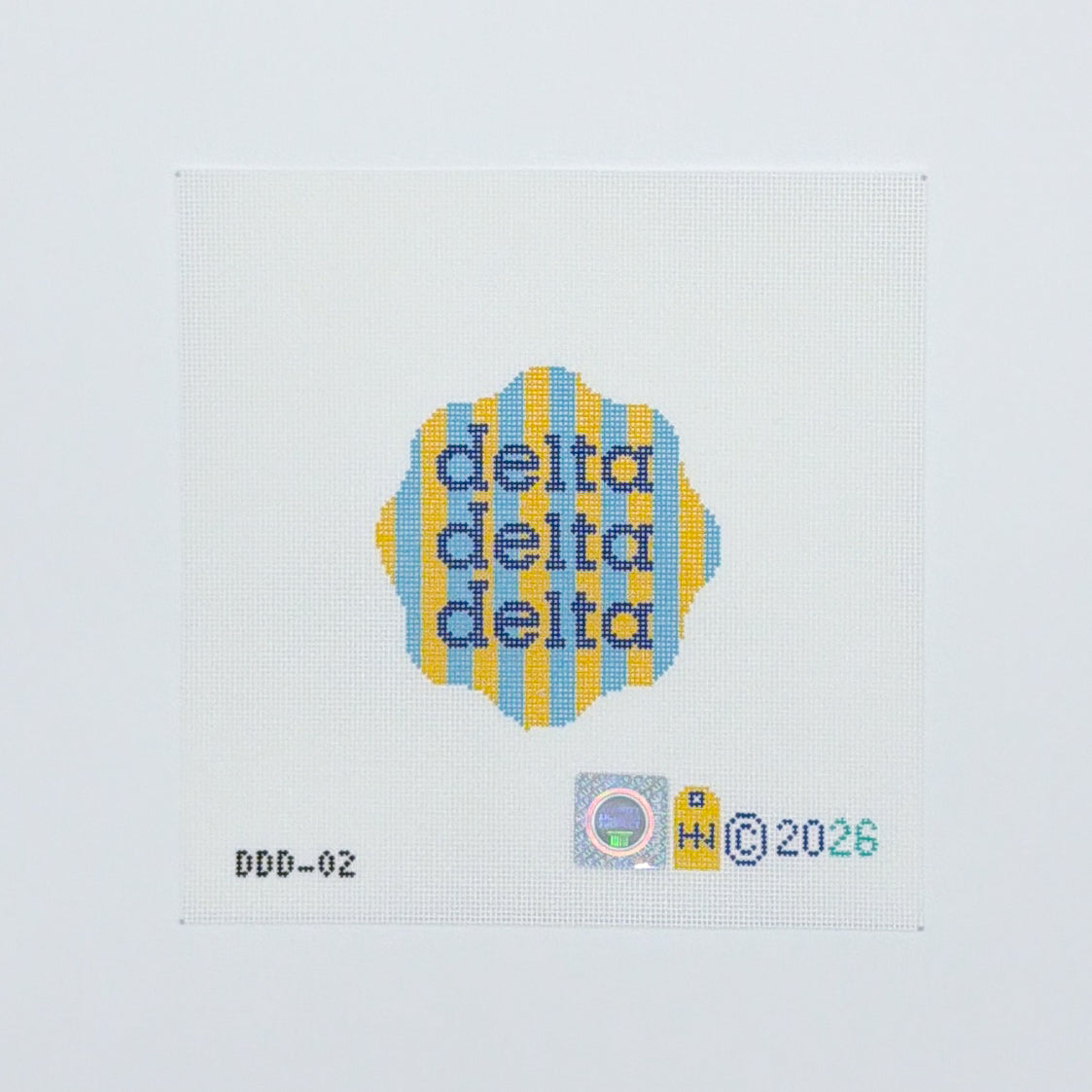 Tri Delta 4" Coaster