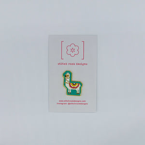 Turquoise Llama Needleminder
