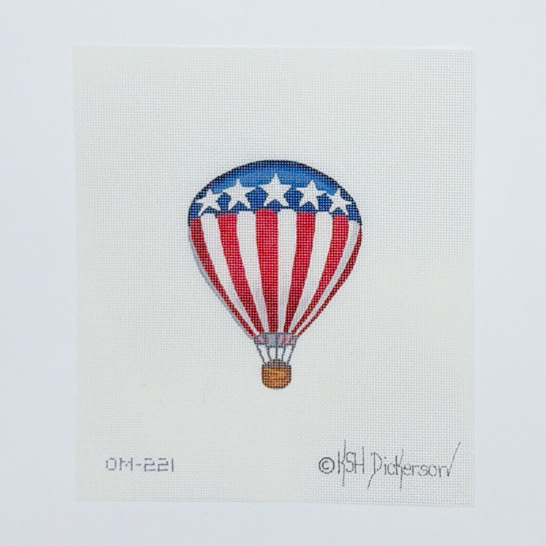 Mini Patriotic Hot Air Balloon - Red/White Stripe