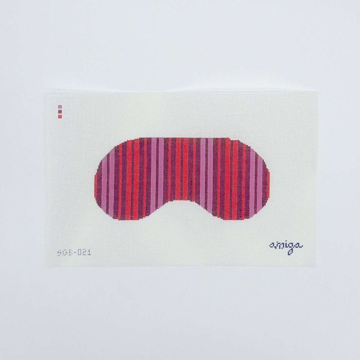 Pink Striped Eye Mask
