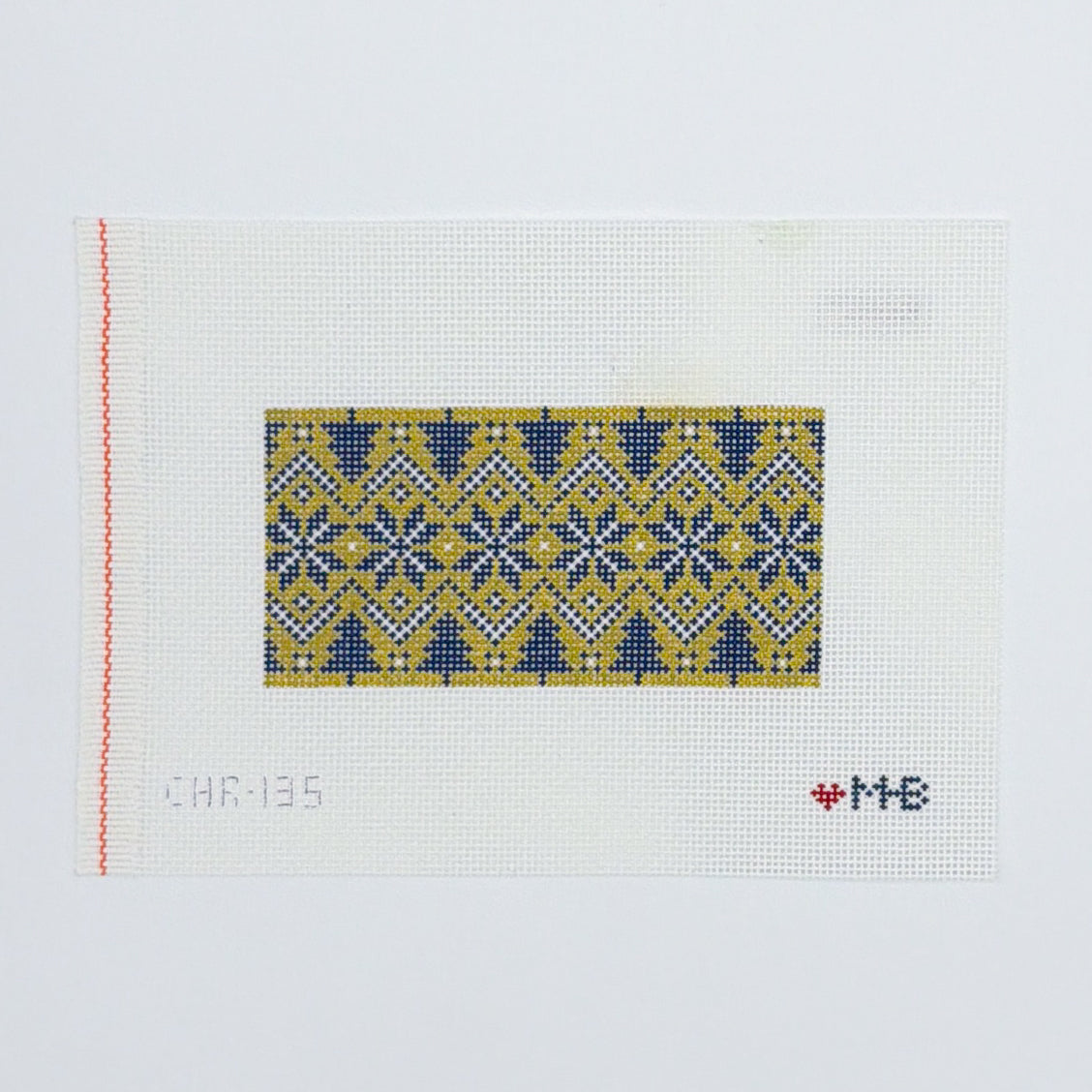 Fair Isle 6"x3" (Chartreuse Navy)