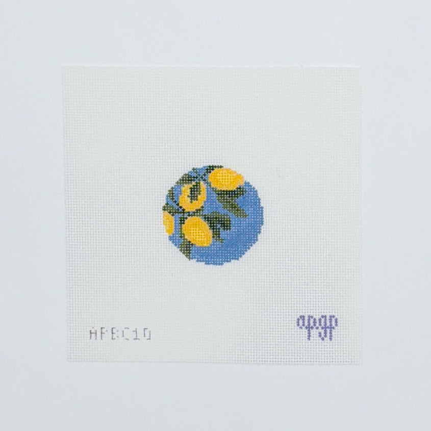 Lemons on Blue Bag Charm