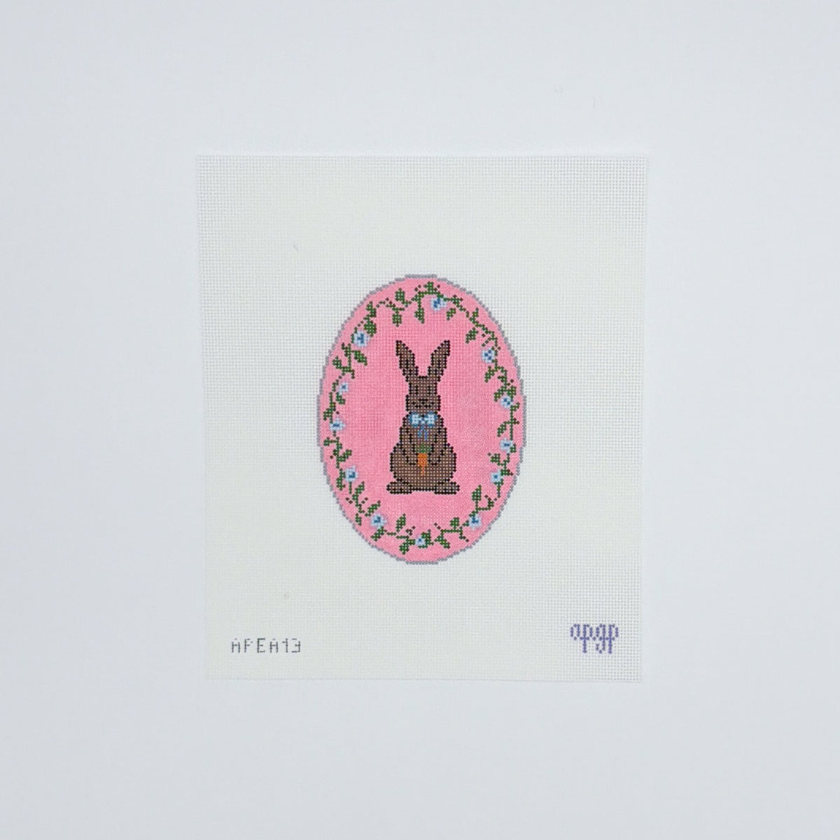 Pink Chocolate Bunny Oval