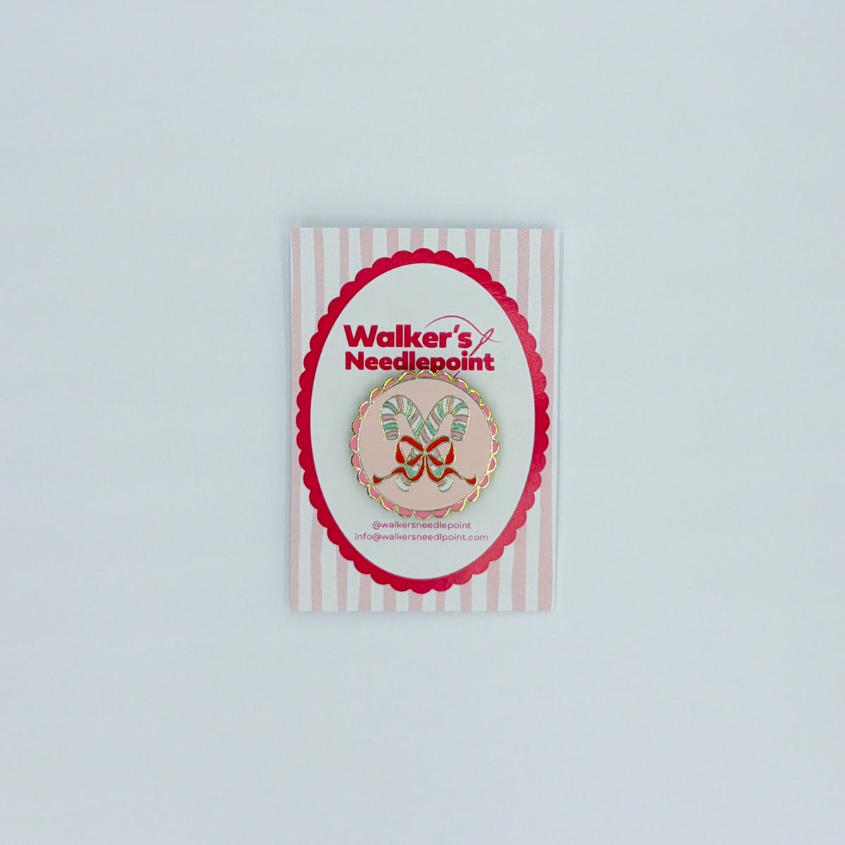 Candy Cane Scallop Needleminder