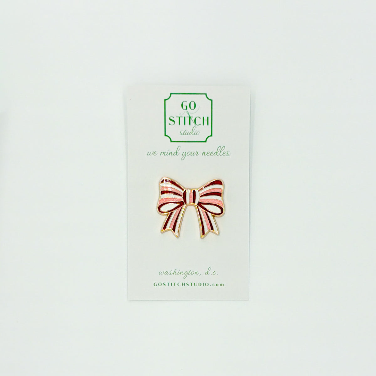 Peppermint Bow Needleminder