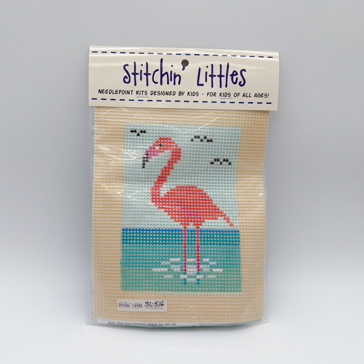 Flamingo Wading - Stitchin' Littles