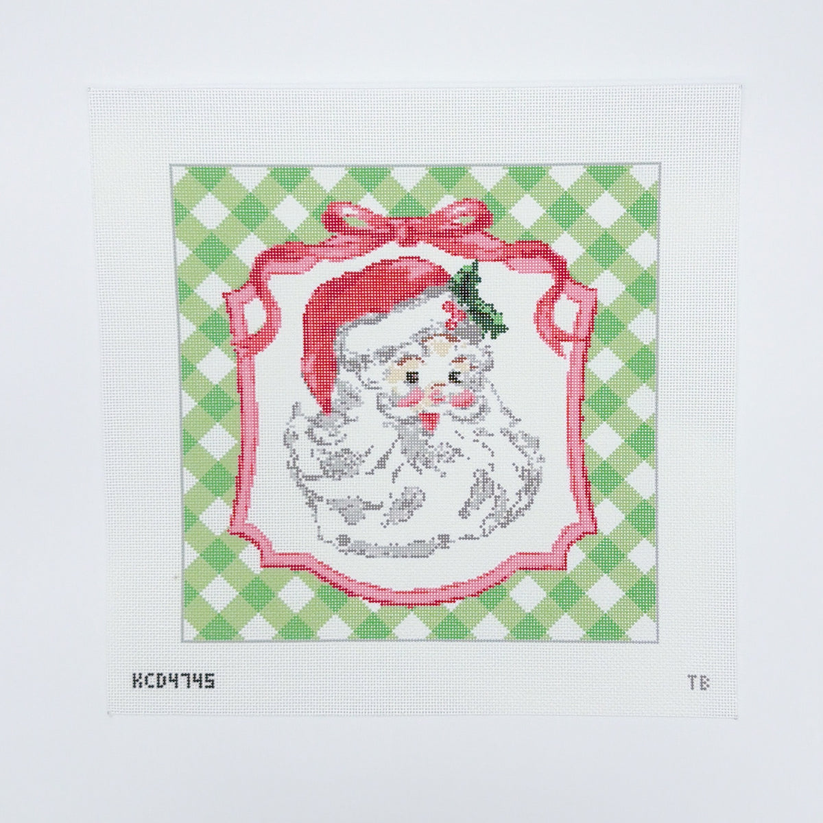 Gingham Santa Face
