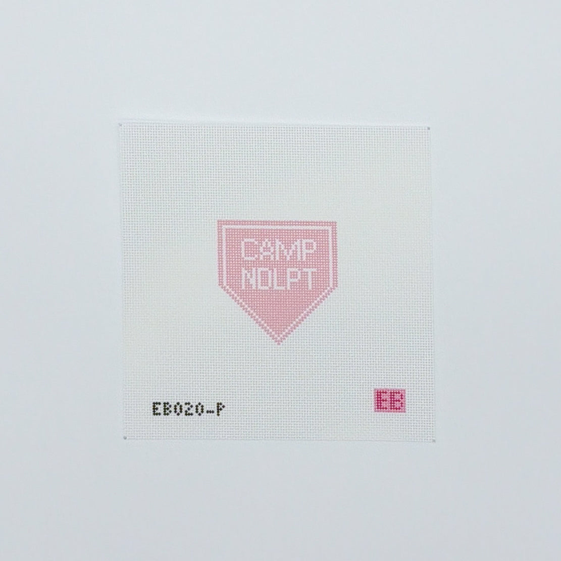 Camp Needlepoint Bag Charm - Pink