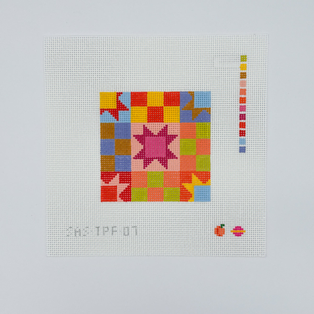 The Peach Fuzz: Patchwork Coaster