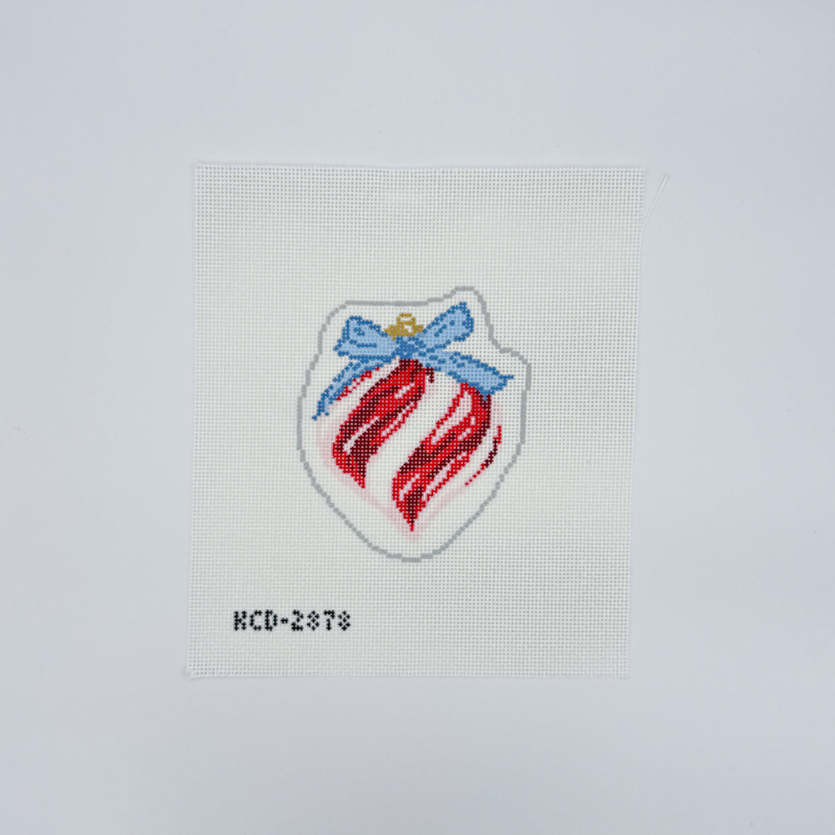 Striped Glass Ornament