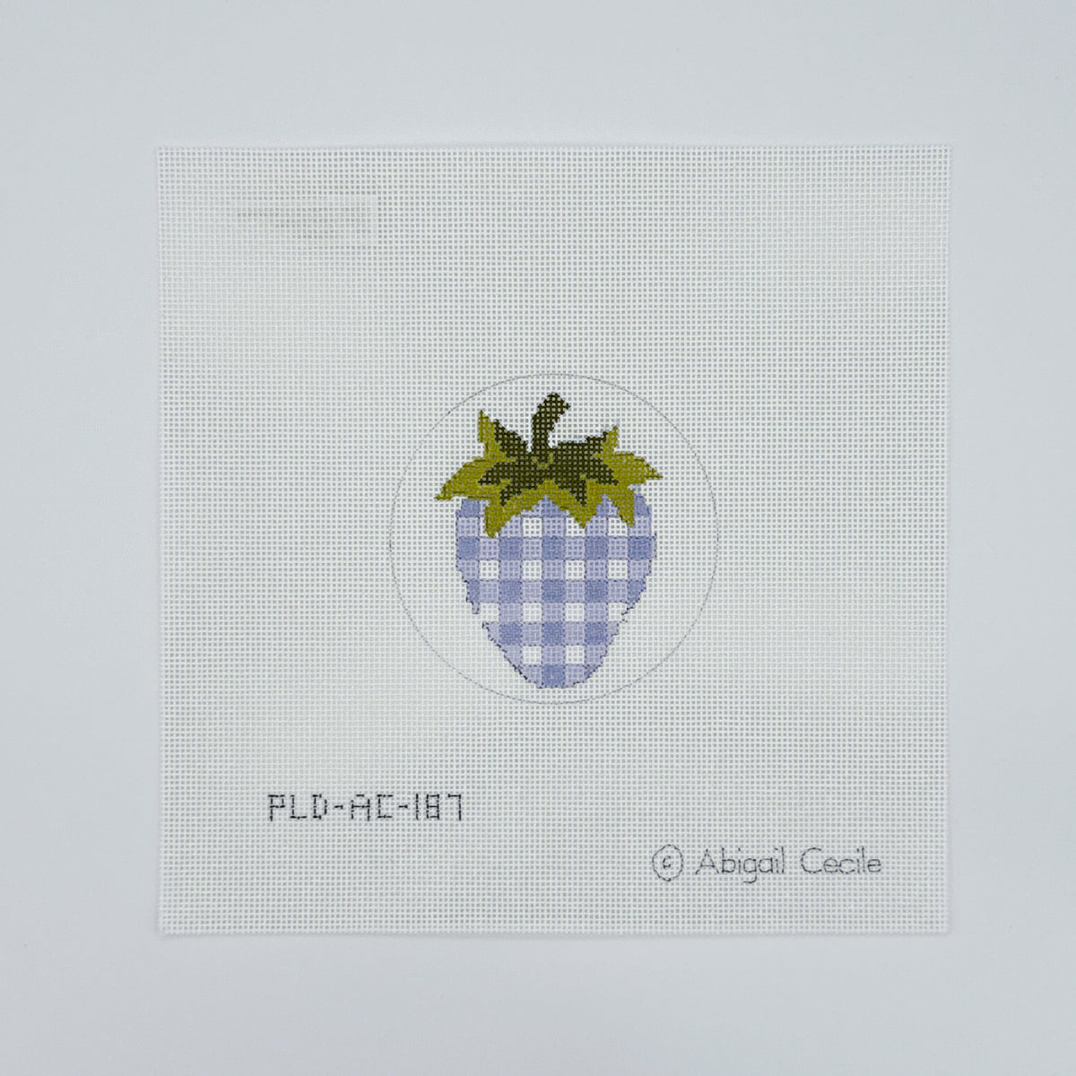Abigail Cecile: Strawberries-Purple Check