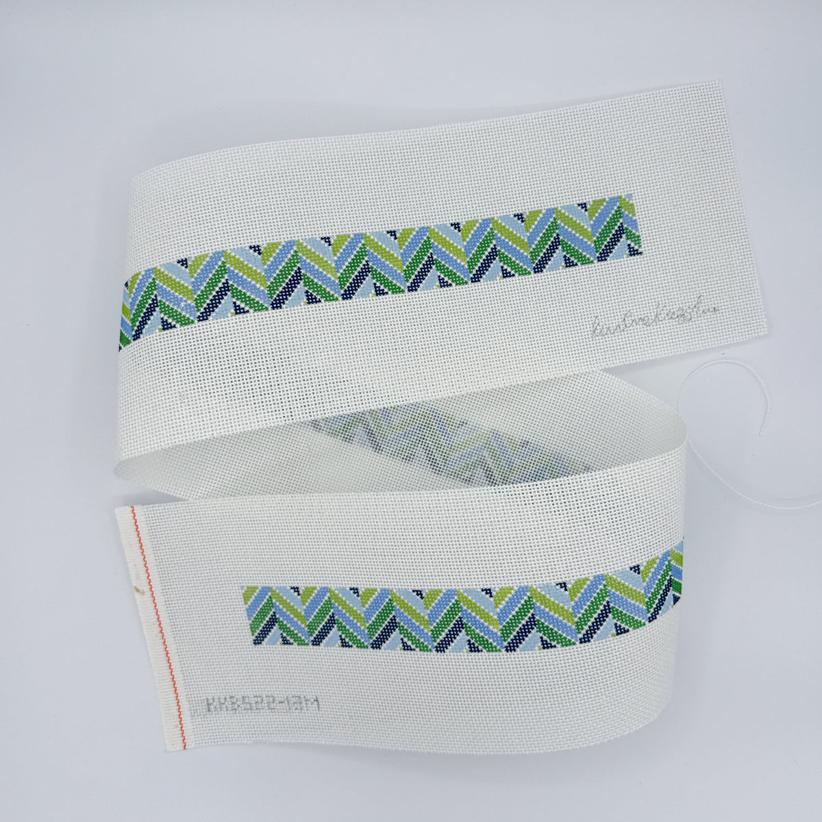 Chevron Mult Blues and Greens Belt