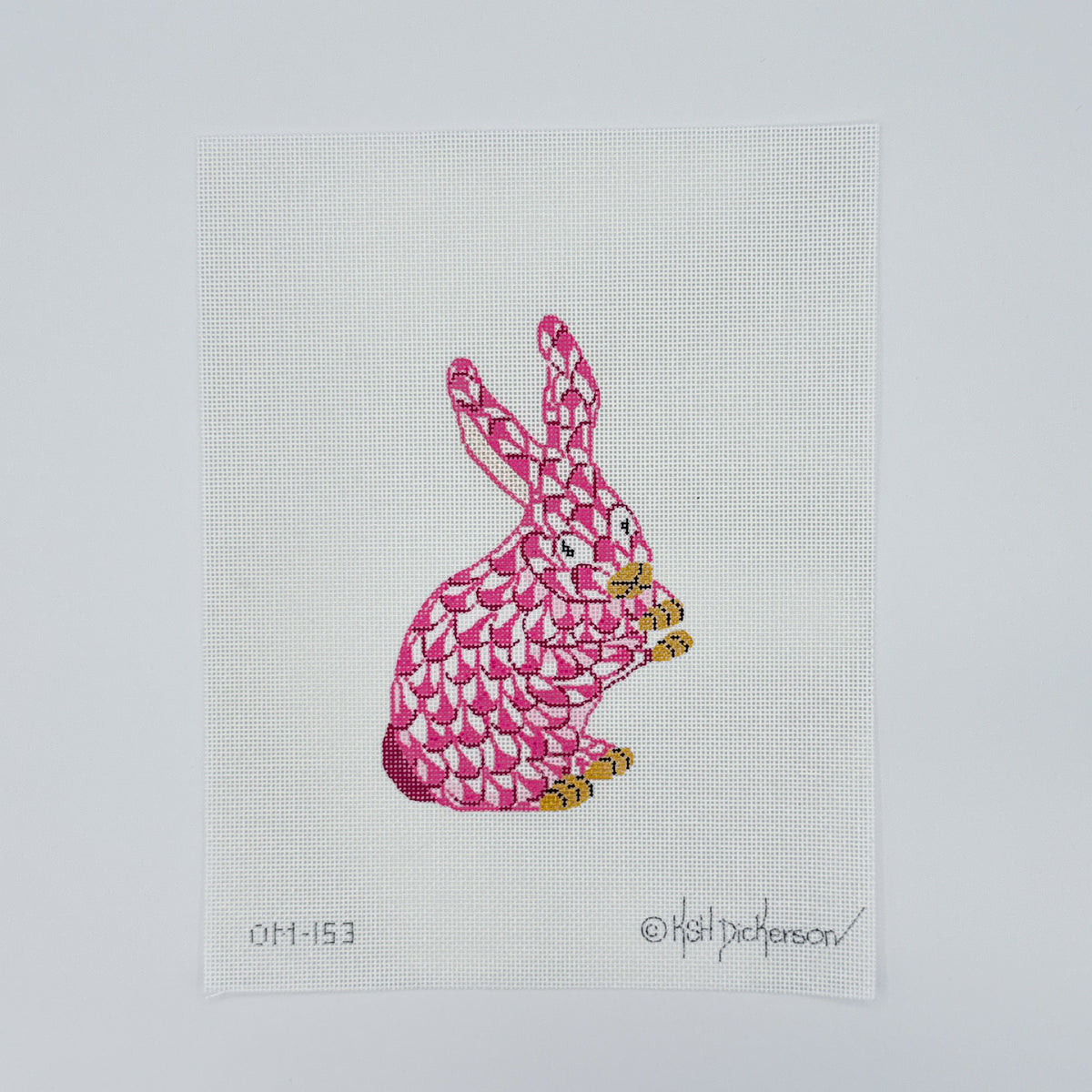 Pink Herend Mini Standing Bunny