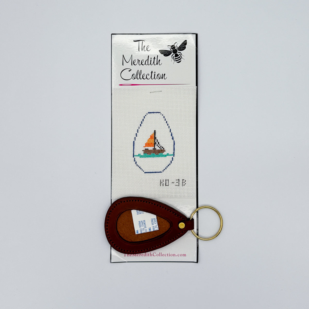 Sail Boat with Water Self-Finishing Key Fob