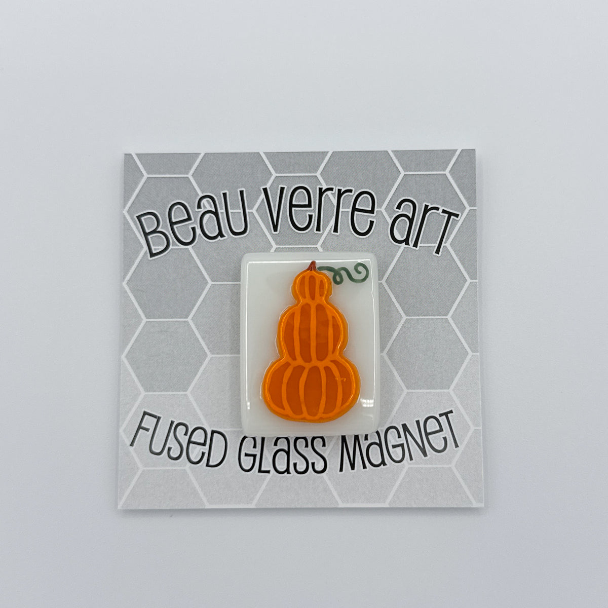 Pumpkin Stack Fused Glass Needleminder