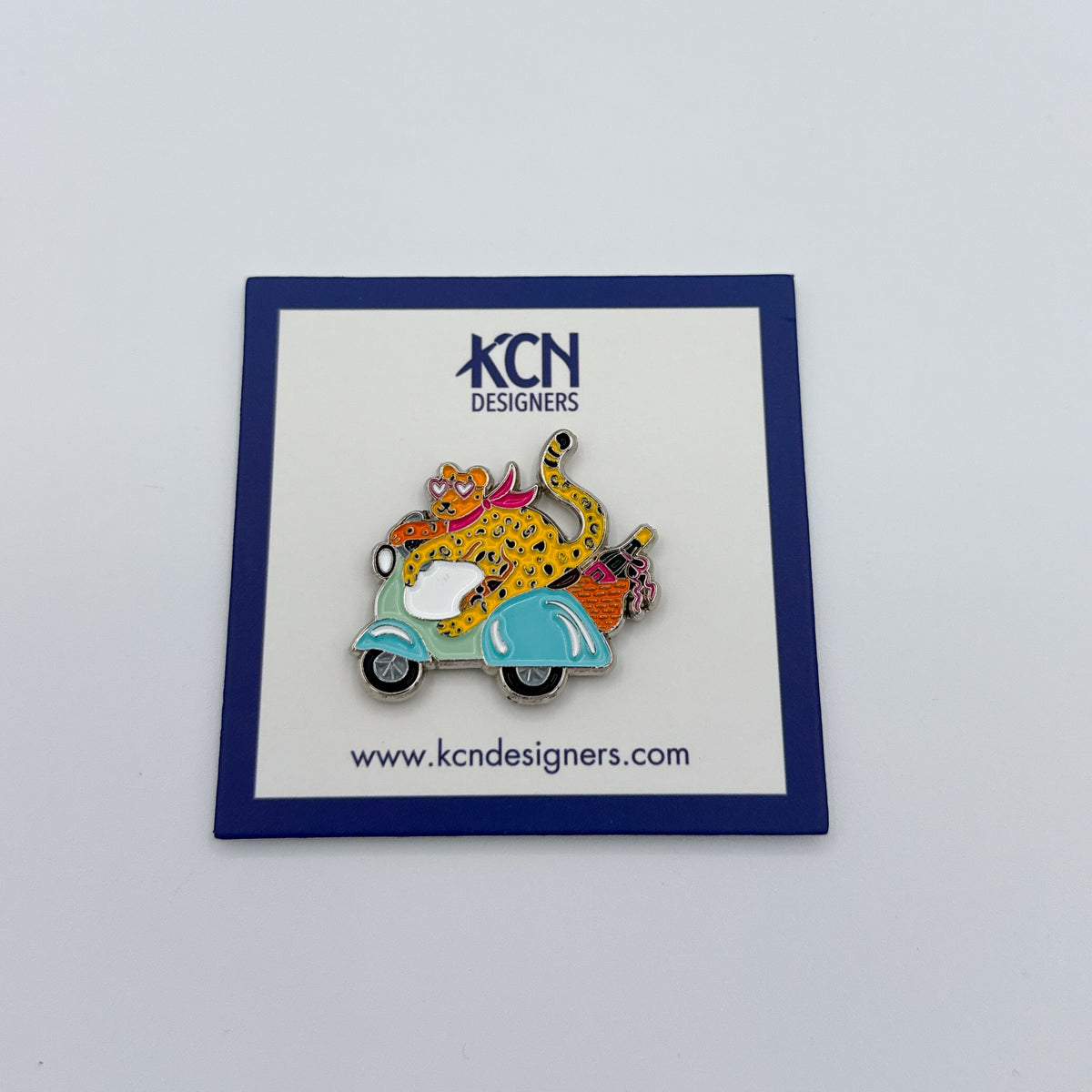 Leopard on Scooter Needleminder