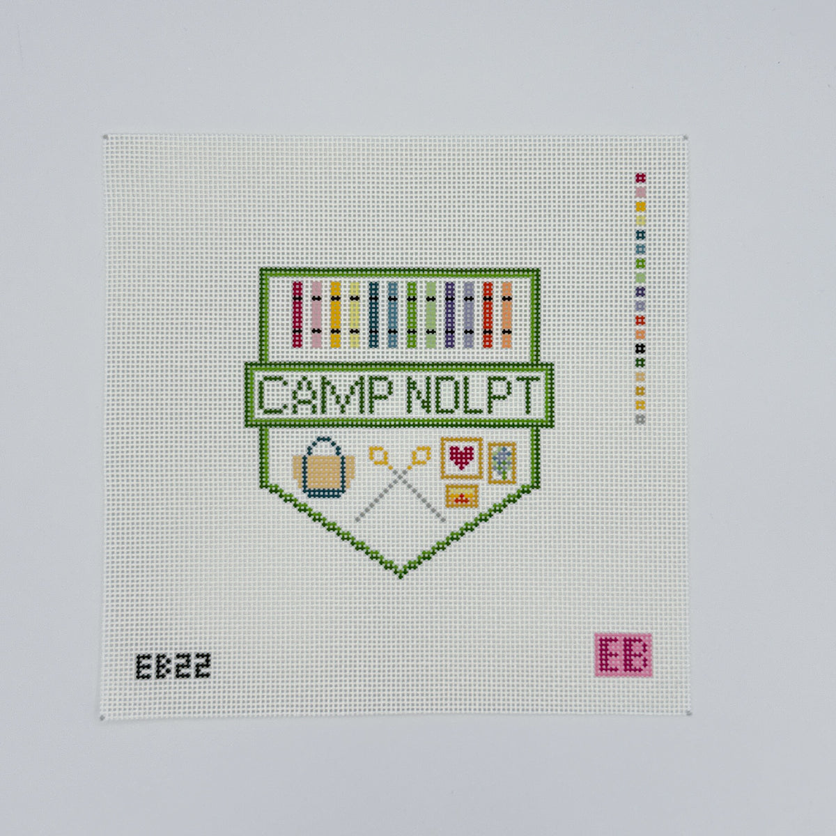 Camp Needlepoint Pennant
