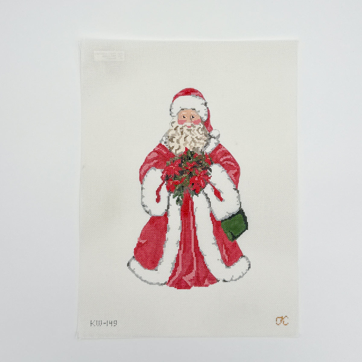 Santa with Poinsetta