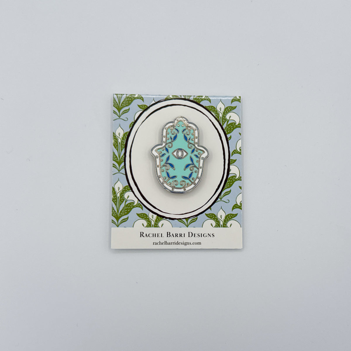 Garden Hamsa (Blue) Needleminder