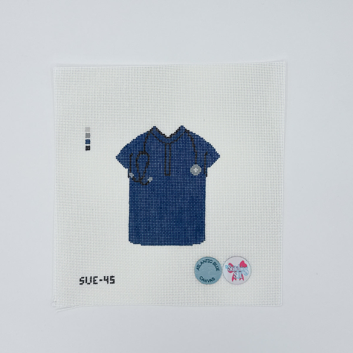 Navy Scrub Top