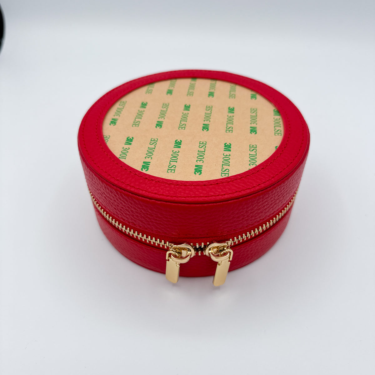 5" Round Self-Finishing Jewelry Box (Red)