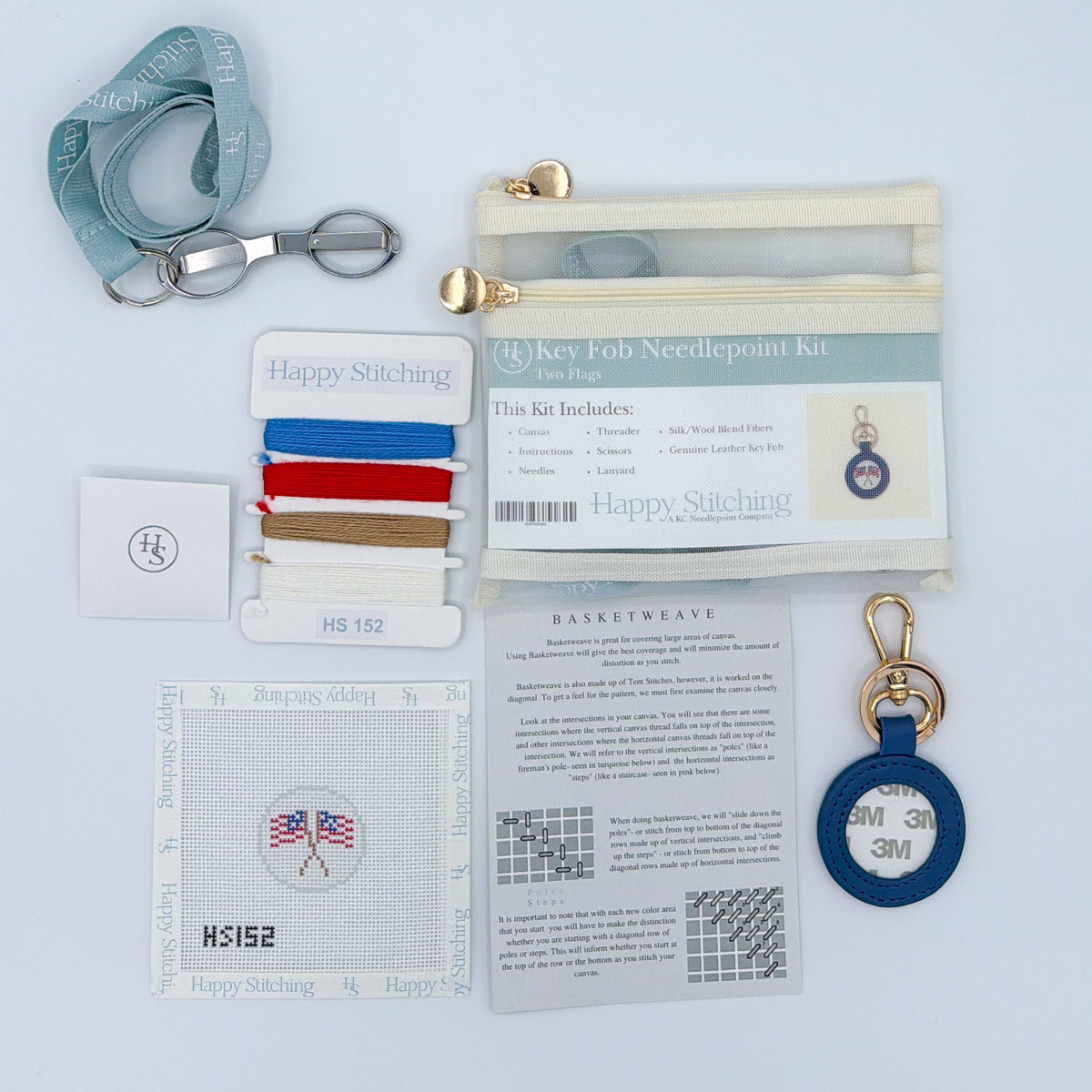 Two Flags Key Fob Kit