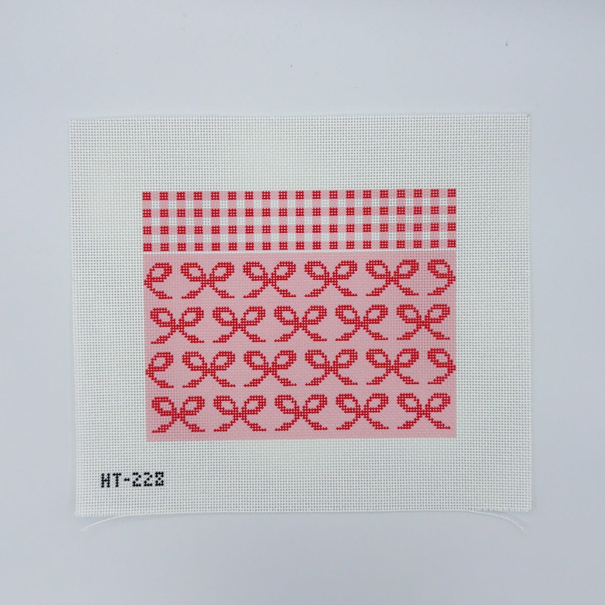 Red gingham bows clutch