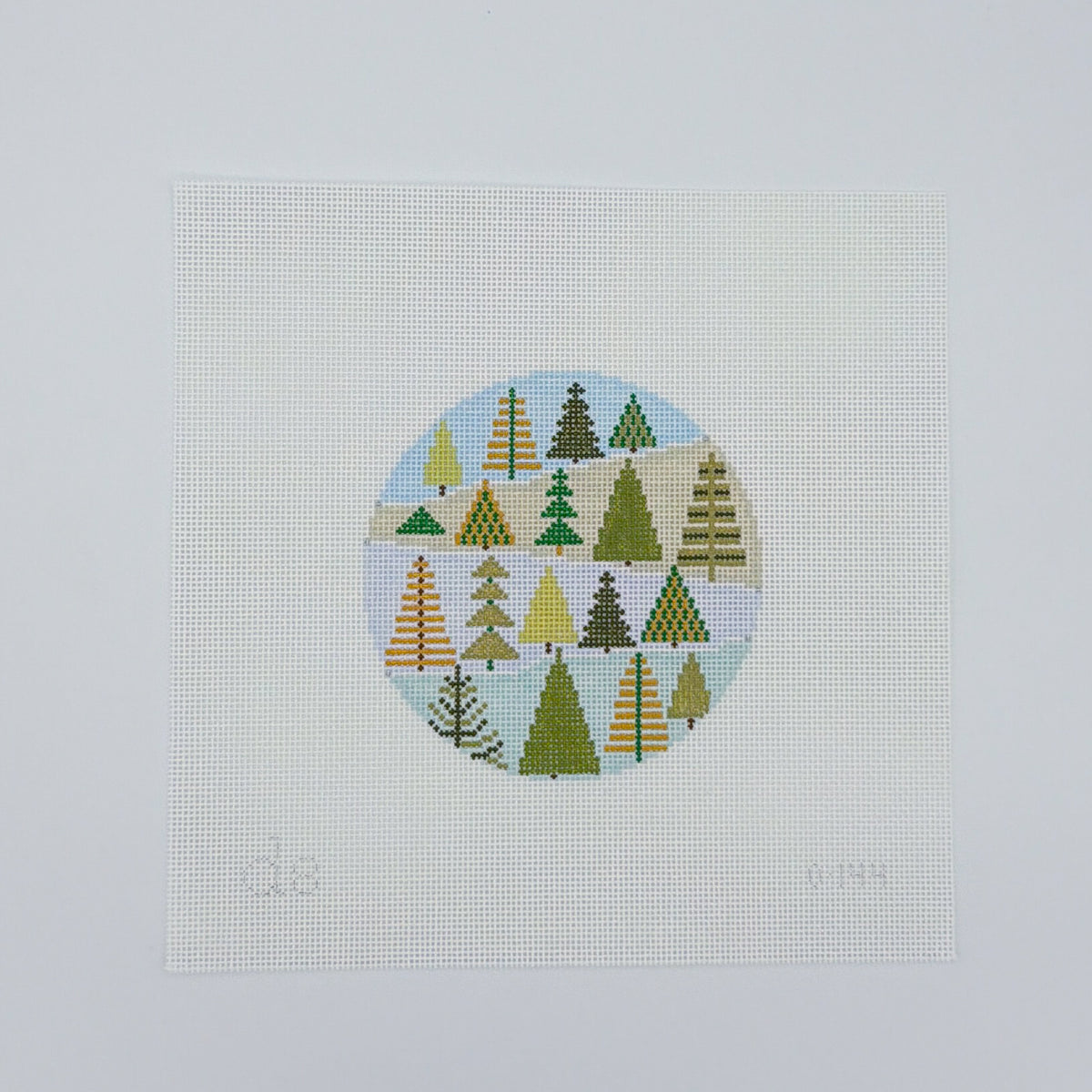 Winter Trees Round