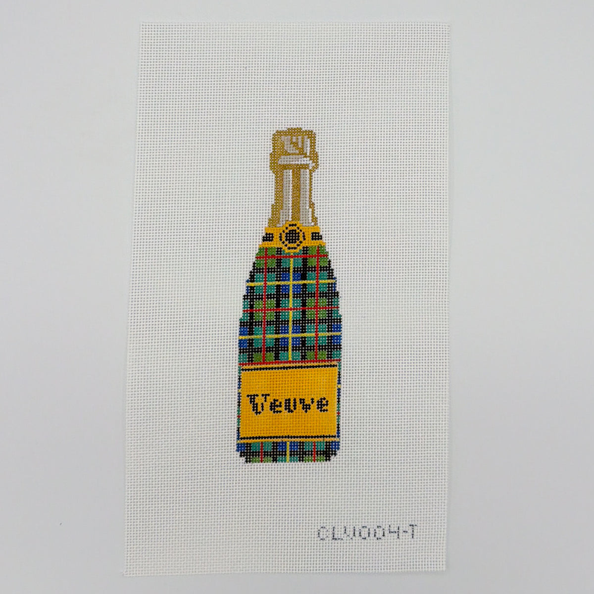 Champagne Bottle - Tartan