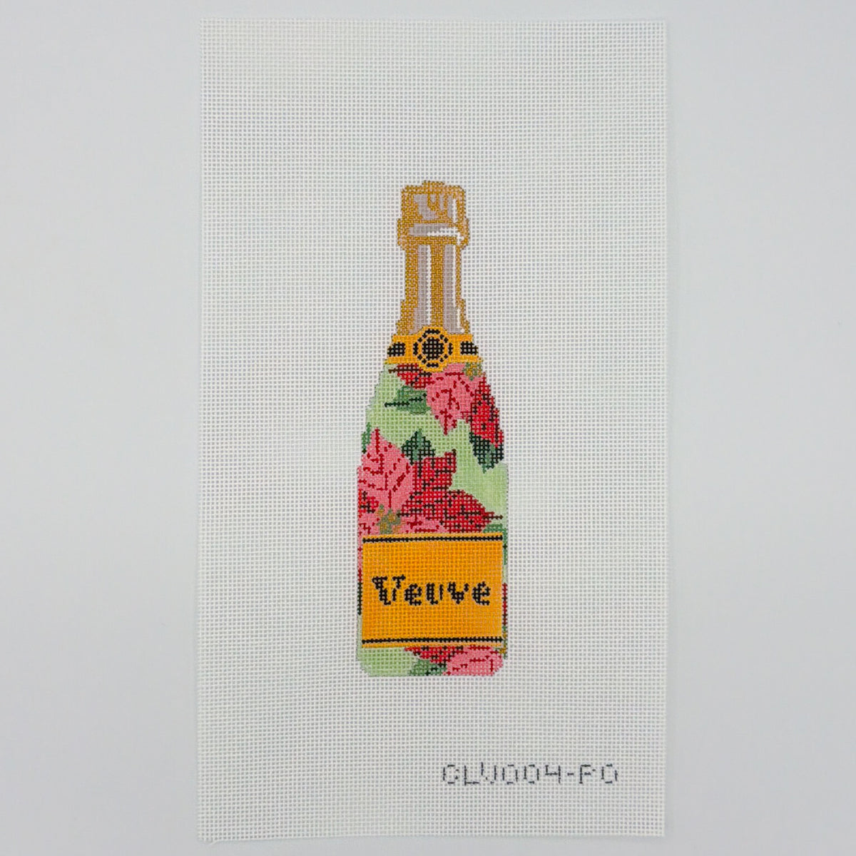 Champagne Bottle - Poinsettia