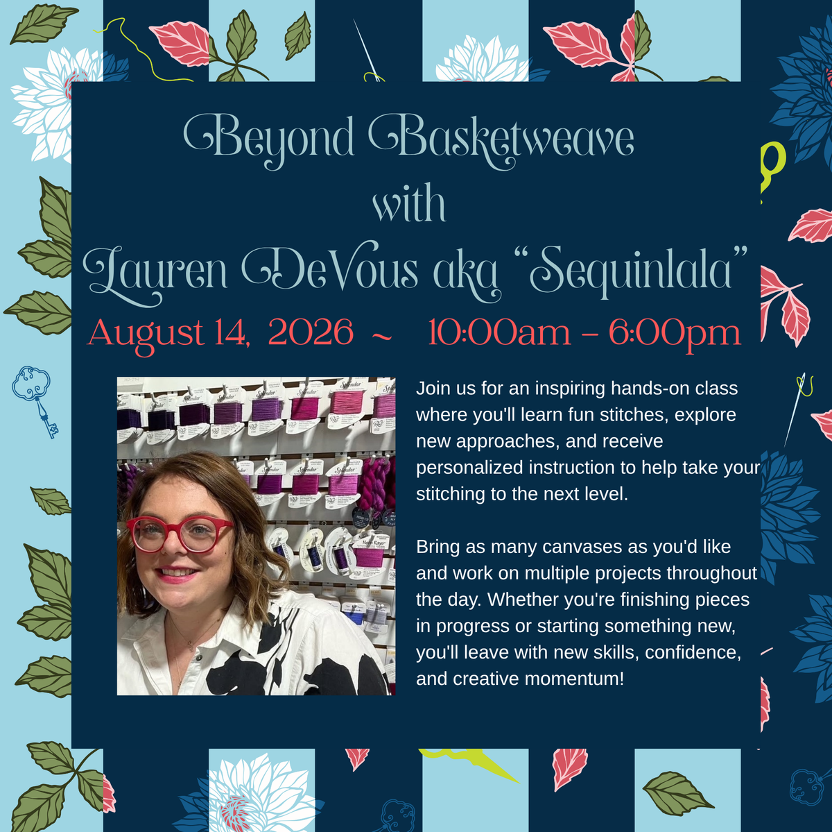 August 14: Beyond Basketweave with Lauren DeVous