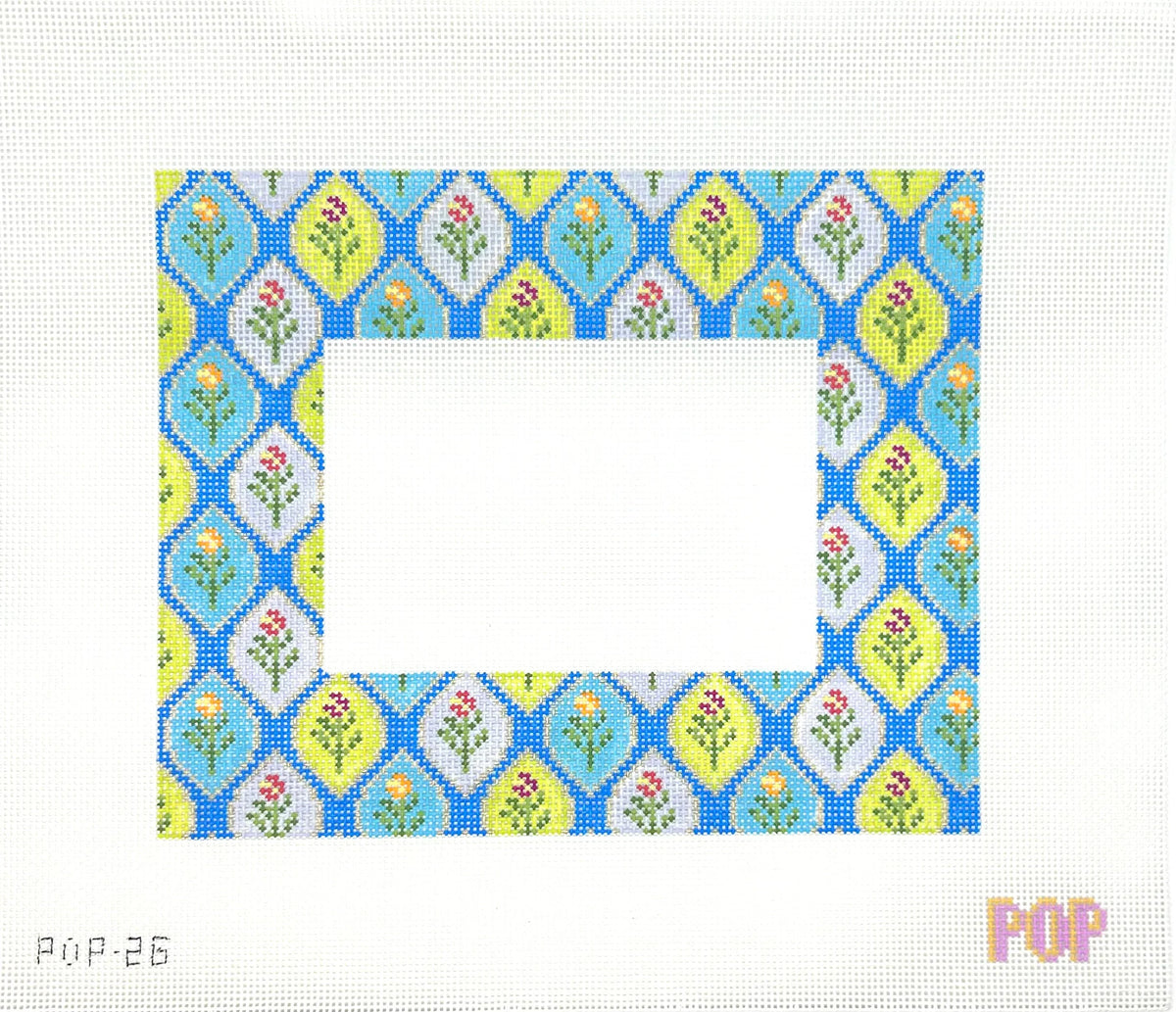 Blue Multi Floral Frame